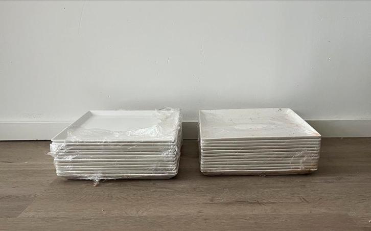 Buitenkansje! Dudson borden, 24 stuks, Huis en Inrichting, Keuken | Servies, Nieuw, Bord(en), Effen, Porselein, Ophalen