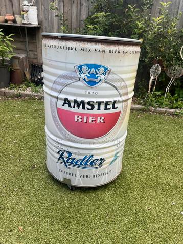 Grote amstel barrel bbq met onderstel met wieltjes beschikbaar voor biedingen