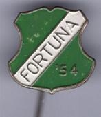 Fortuna '54 zilverkleurig voetbal club speldje ( Z_028a ), Verzamelen, Verzenden, Zo goed als nieuw, Sport, Speldje of Pin