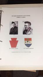 The WWII Biography of my father Lowell Coats Huertgenwald, Verzamelen, Militaria | Tweede Wereldoorlog, Amerika, Boek of Tijdschrift