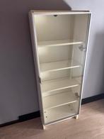 Witte Ikea Billy Morebo vitrinekast met 4 planken, Huis en Inrichting, Ophalen, Met plank(en), Minder dan 50 cm, Gebruikt