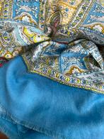 Oillily Sjaal - Blauw Paisley - 105 x 190 cm licht blauwe., Ophalen of Verzenden, Zo goed als nieuw
