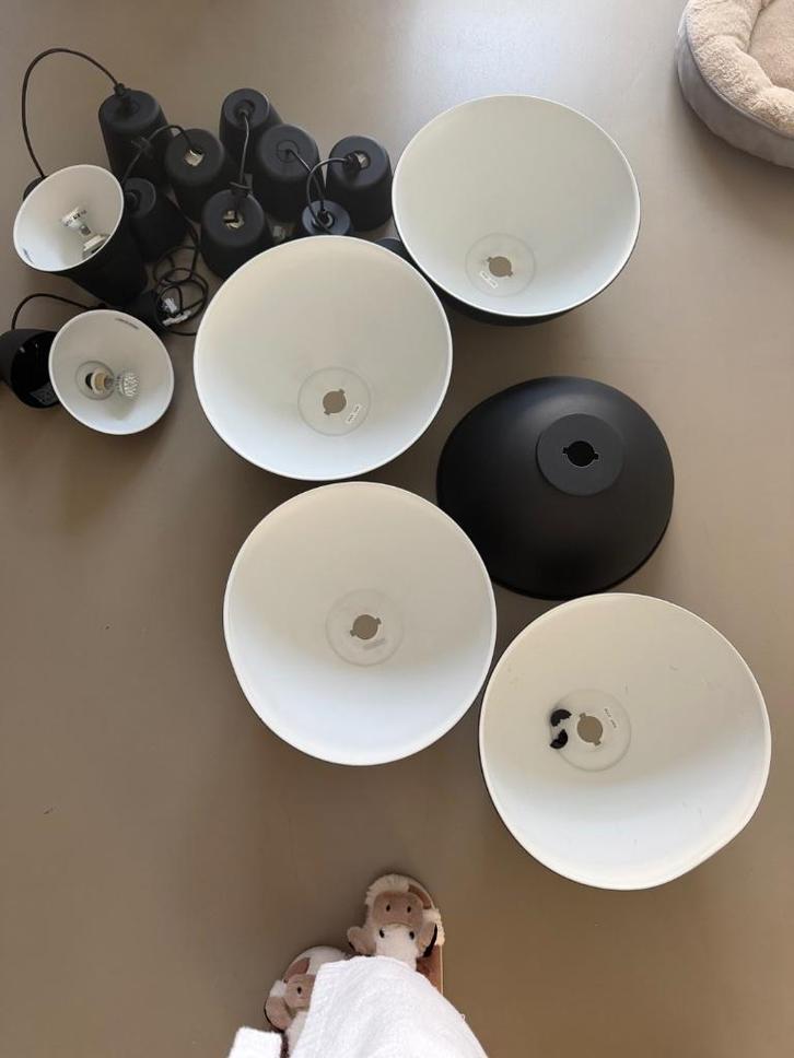 Pendant lamp, Huis en Inrichting, Lampen | Hanglampen, Gebruikt, Minder dan 50 cm, Metaal, Ophalen