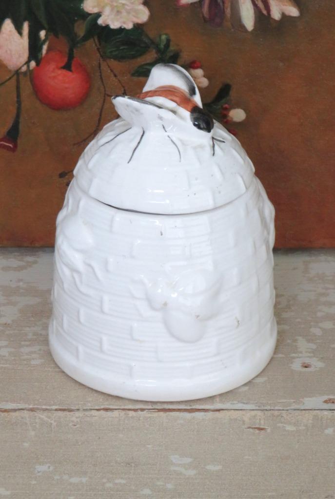 Honingpot – wit*, Antiek en Kunst, Antiek | Keramiek en Aardewerk, Ophalen of Verzenden