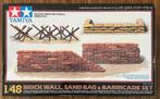 Tamiya bouwdoos Brick Wall, Sandbag & Barricade set 1:48, Ophalen of Verzenden, Nieuw, 1:35 tot 1:50