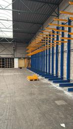 Enkelzijdige draagarmstelling 5m hoog met verstelbare armen, Ophalen, Gebruikt