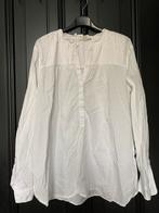 Esprit geplooid overhemd blouse shirt met ruches, Blauw, Maat 46/48 (XL) of groter, Ophalen of Verzenden, Zo goed als nieuw