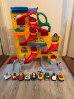 Little People Garage met 9 Voertuigen, Ophalen, Zo goed als nieuw, Jongen of Meisje