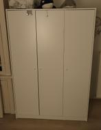 KLEPPSTAD - Kledingkast met 3 deuren, wit, 117x176 cm, Huis en Inrichting, Ophalen, Gebruikt, 100 tot 150 cm, Met hangruimte