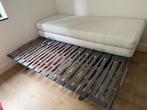 Swissflex lattenbodem incl matrassen (2x 80x200cm), Huis en Inrichting, Ophalen, Gebruikt, Tweepersoons, 80 cm