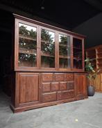 Grote eiken Notariskast | Brede winkelkast #1790, Antiek en Kunst, Antiek | Meubels | Kasten, Ophalen of Verzenden