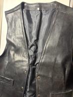 Leren spencer zwart, Verzenden, Zwart, Maat 46/48 (XL) of groter, Onbekend