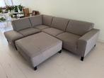 Loods 5 hoekbank en hocker beige/grijs, Ophalen, Gebruikt, Stof, Modern