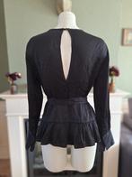 Sandro prachtige stijlvolle zwarte top mt 3 M 38 gratis verz, Kleding | Dames, Tops, Maat 38/40 (M), Verzenden, Zwart, Sandro
