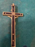 crucifix kruis beeld doodshoofd  messing vintage, Verzamelen, Ophalen of Verzenden