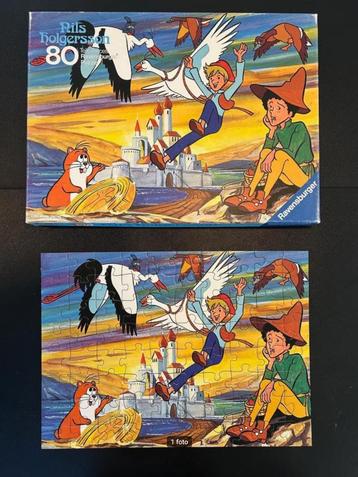 Puzzel, Nils Holgersson, 80 stukjes, Zo goed als nieuw! beschikbaar voor biedingen