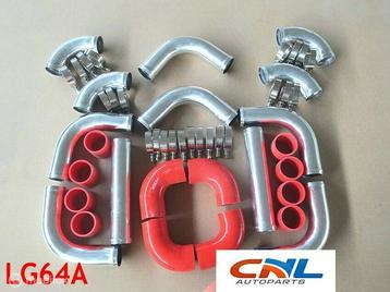 2.5 64mm Intercooler Pipe Piping Kit w/ Silicone Clamp beschikbaar voor biedingen