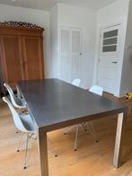 Eettafel + 4 stoelen, Huis en Inrichting, Ophalen, Gebruikt, 50 tot 100 cm, Vijf personen of meer