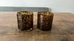 Vase The World Cheetah Theelichthouders, Overige kleuren, Ophalen of Verzenden, Minder dan 50 cm, Glas