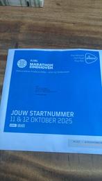 Startbewijs (hele)marathon Eindhoven, Eén persoon, Oktober