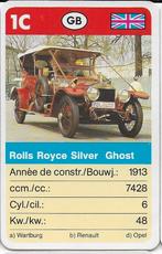 Kw4530 autokaartje 1c rolls royce silver ghost, Ophalen of Verzenden, Zo goed als nieuw, Auto's