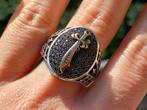 Vanoli 925 zilveren heren ring sabel met spinel maat 19,5, Sieraden, Tassen en Uiterlijk, Ringen, Vanoli, 19 tot 20, Heer, Nieuw