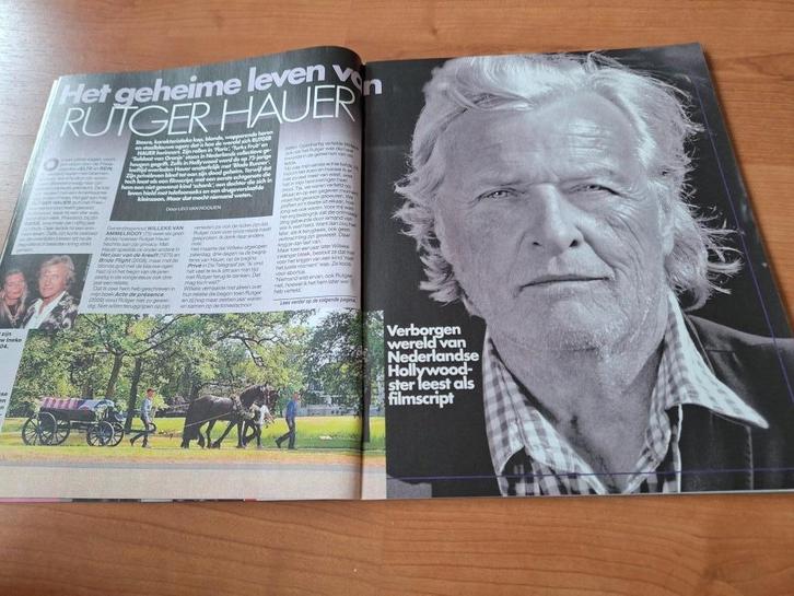 Prive Rutger Hauer Zangeres Zonder Naam Bob Ross Rod Stewart, Boeken, Tijdschriften en Kranten, Gelezen, Overige typen, Verzenden