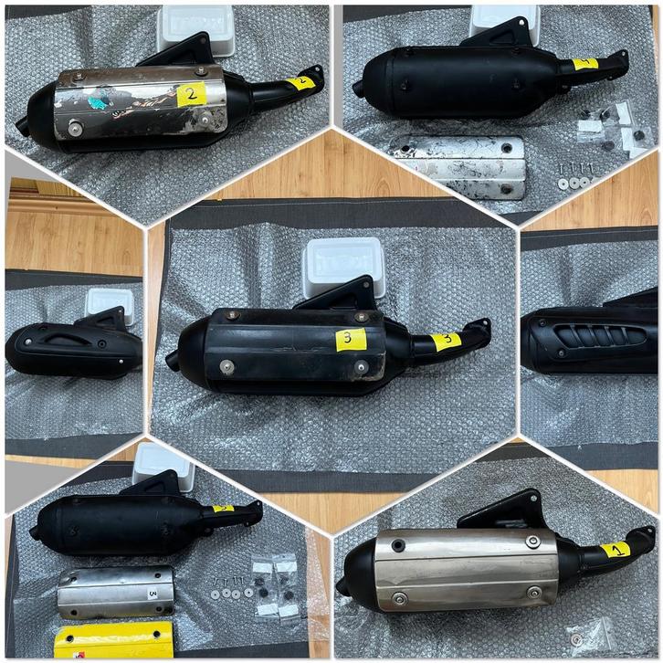 Partij SM06/SM04/SM02, Fietsen en Brommers, Brommeronderdelen | Algemeen, Uitlaat, Ophalen of Verzenden