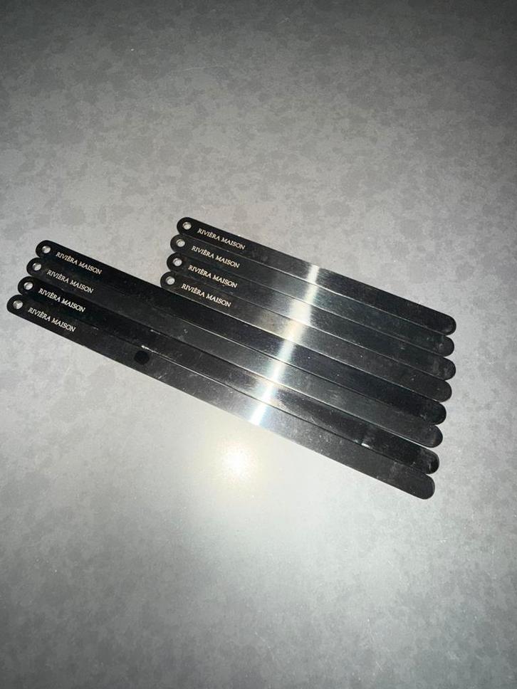 Rivièra Maison roerstaafjes/Stirrers, Huis en Inrichting, Keuken | Bestek, Zo goed als nieuw, Los bestek, Rvs of Chroom, Vaatwasserbestendig