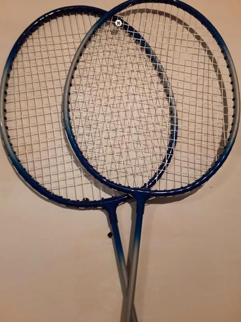 Set badminton rackets met shuttles, Sport en Fitness, Badminton, Nieuw, Racket(s), Ophalen