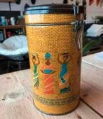 Afrikaanse weckpot / blik met koffie thema, Verzamelen, Blikken, Ophalen of Verzenden, Zo goed als nieuw, Koffie