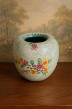 Vintage Art Nouveau Dutch Plateel Vase, 1950s, Antiek en Kunst, Antiek | Keramiek en Aardewerk, Ophalen of Verzenden