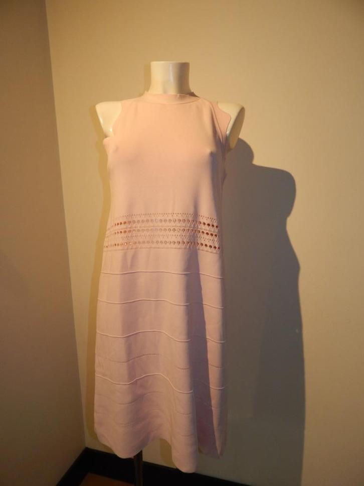 Ted Baker roze jurk stretch breisel open werkje golvend arm3, Kleding | Dames, Jurken, Zo goed als nieuw, Maat 38/40 (M), Roze