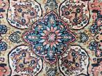 Handgeknoopt oosters wol Kirman Laver tapijt pink 188x188cm, 150 tot 200 cm, Perzisch vintage oosters hype, 150 tot 200 cm, Gebruikt