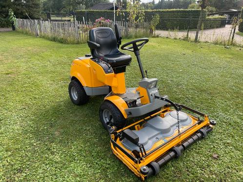 Stiga Park Pro 18 Frontmaaier, Tuin en Terras, Zitmaaiers, Gebruikt, 90 tot 120 cm, Elektrische starter, Ophalen