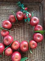 Brocante Scandinavische kerst appeltjes krans 2 x, Ophalen of Verzenden
