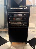 Sanyo stereo installatie in meubel losse componenten, Cassettedeck, Losse componenten, Zo goed als nieuw, Ophalen