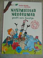 Maximiliaan Modderman geeft een feestje groot hardcover boek, Ophalen of Verzenden, Zo goed als nieuw, Joukje Akveld, Prentenboek
