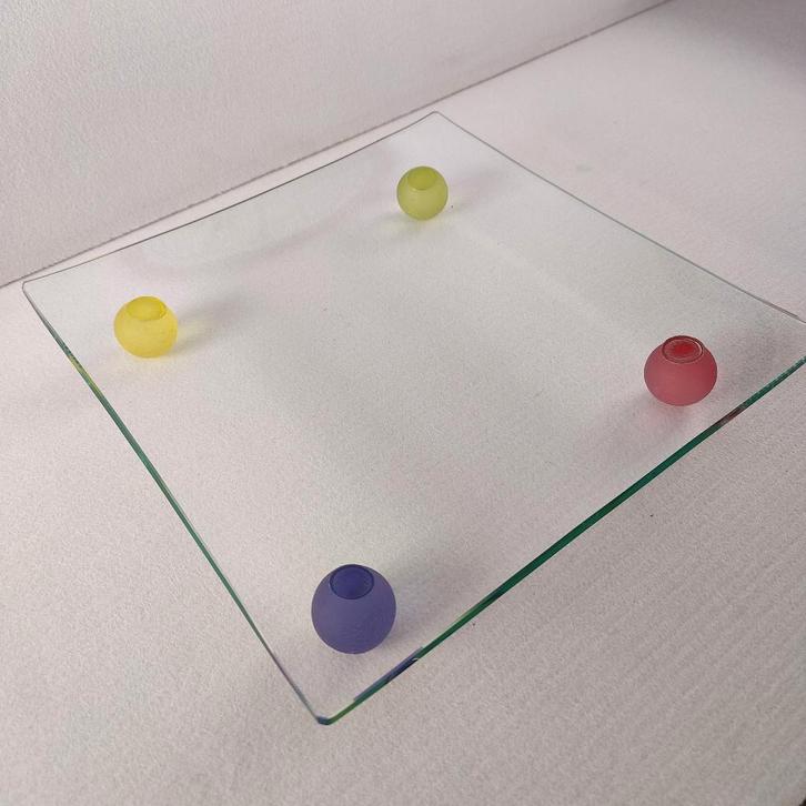 Glazen fruitschaal Montana Design, jaren '80, vintage, Huis en Inrichting, Woonaccessoires | Schalen en Manden, Gebruikt, Schaal