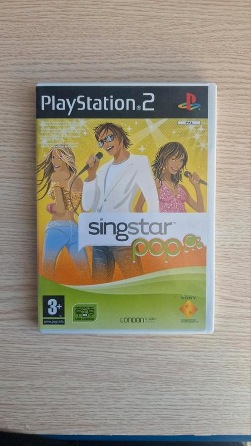 Singstar Pop PS2 - Goede Staat!, Spelcomputers en Games, Games | Sony PlayStation 2, Gebruikt, Muziek, 2 spelers, Vanaf 3 jaar