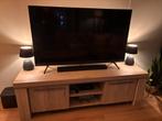 TV meubel lichtkleurig hout, Ophalen, 150 tot 200 cm, Zo goed als nieuw, Minder dan 100 cm