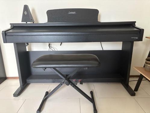 Entrada Digitale Piano - 88 toetsen + Pianokruk + Kabel, Muziek en Instrumenten, Piano's, Zo goed als nieuw, Piano, Zwart, Ophalen