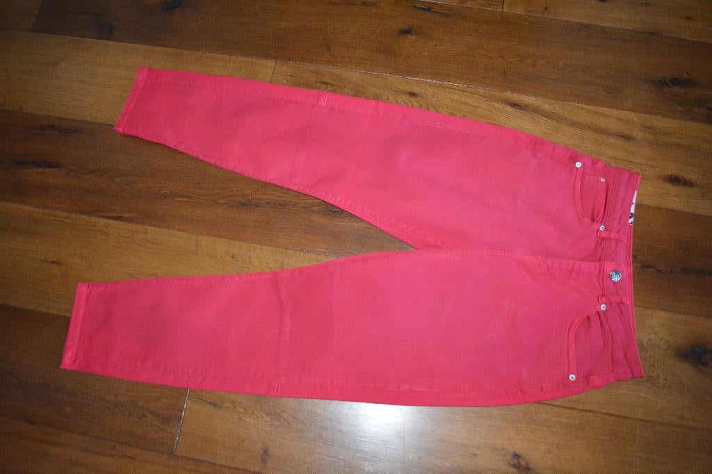 Opus Liandra, vlotte rode 7/8e jeans, maat 38, Kleding | Dames, Broeken en Pantalons, Zo goed als nieuw, Maat 38/40 (M), Rood