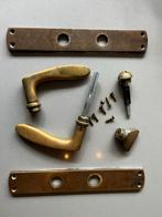 Messing Deurbeslag Set - Compleet & Origineel, Ophalen of Verzenden, Gebruikt, Koper of Messing, Klink of Kruk