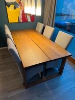 Prachtige eettafel hout 220x100 (Ikea Morbylanga), Huis en Inrichting, Tafels | Eettafels, Ophalen, 100 tot 150 cm, 200 cm of meer