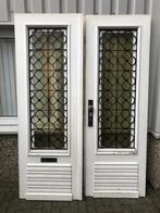 Prachtige massief eiken dubbele voordeur met raamrooster, La belle porte, Jurgen.hoogenboezem@gmail.com, Glas, Ophalen of Verzenden