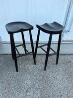 3 stuks houten horeca bistro Thonet café krukken, Huis en Inrichting, Barkrukken, Ophalen, Met voetsteun, 60 tot 90 cm, Zo goed als nieuw