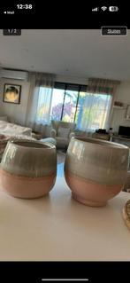 Mooie nieuwe bloempotten set, Rond, Nieuw, Ophalen of Verzenden, Aardewerk