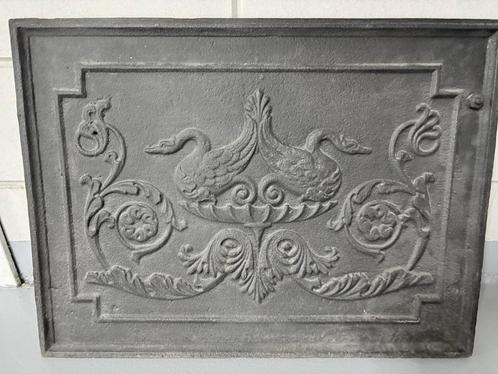 Antieke haardplaat met zwanen, Antiek en Kunst, Antiek | Woonaccessoires, Ophalen