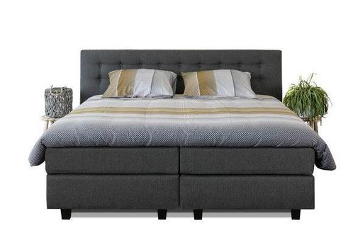 Boxspring Breda geknoopt hoofdbord sterke stof luxe bed, Huis en Inrichting, Slaapkamer | Boxsprings, Nieuw, 180 cm, 200 cm, Tweepersoons